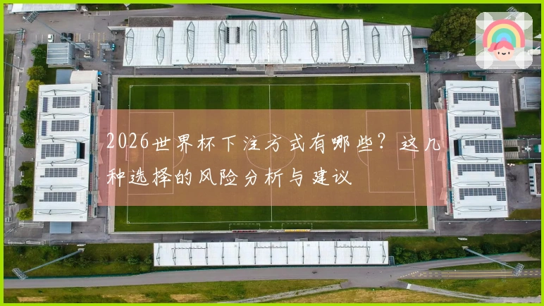 2026世界杯下注方式有哪些?这几种选择的风险分析与建议