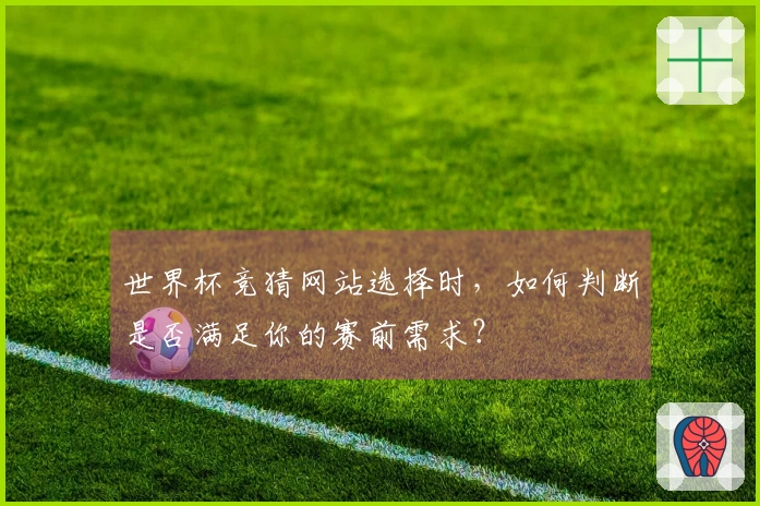 世界杯竞猜网站选择时，如何判断是否满足你的赛前需求？