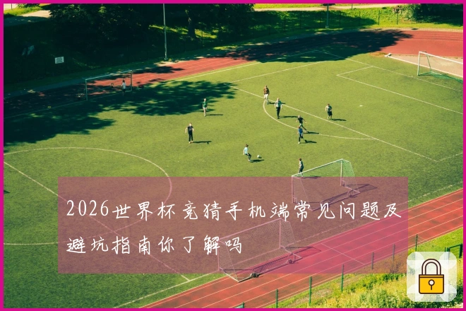 2026世界杯竞猜手机端常见问题及避坑指南你了解吗